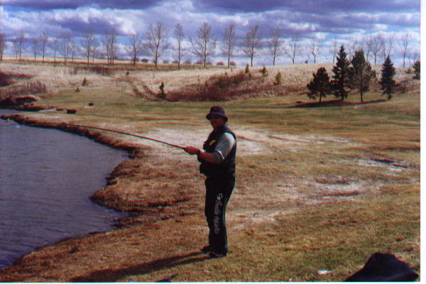 rainbow trout fishing Blood Indian Reservoir Alberta