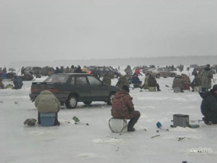Nice Day for Ice Fishing