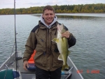 Bob With a football shaped walleye